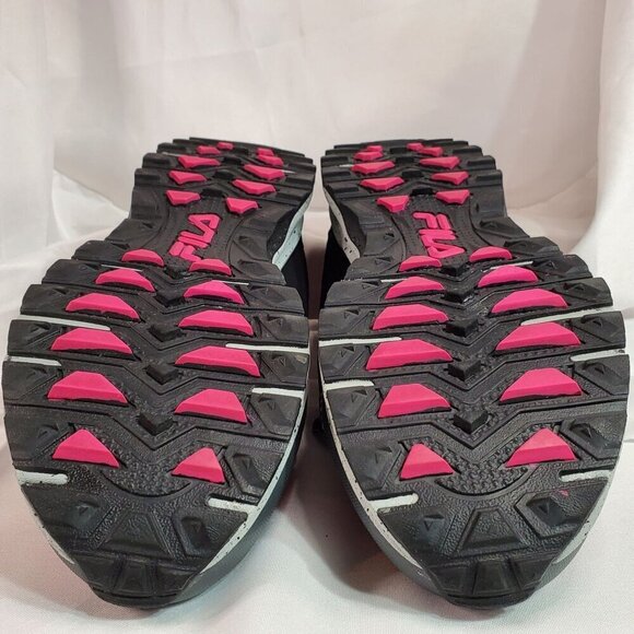 Fila Evergrand Trail 21.5 Womens Sneakers Running Shoes Size 11 Pink Back Grey - Picture 7 of 12